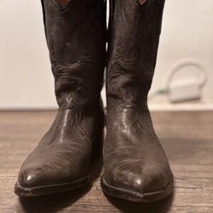 Men's Distressed Leather Western Boots